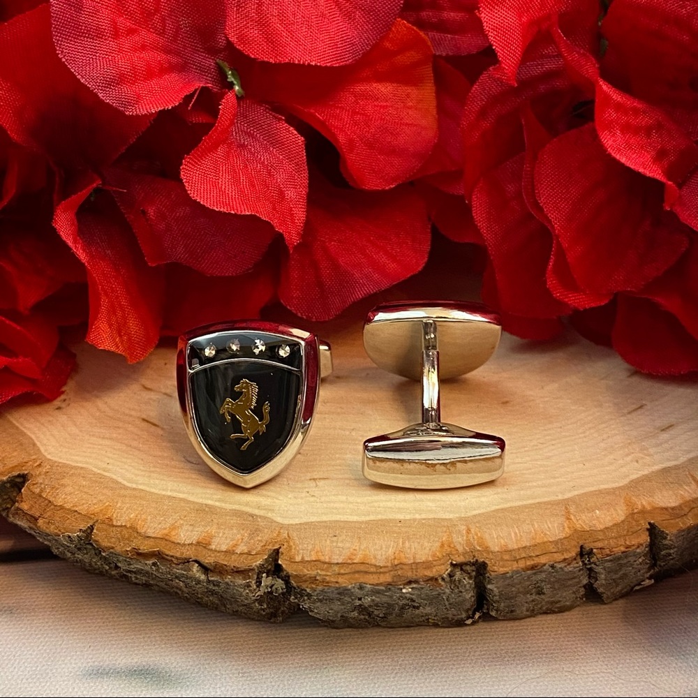 Stallion Horse Ferrari Inspired Cufflinks - Picture 10 of 15